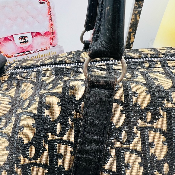 Dior Boston Trotter Bag - Navy/Tan - Picture 4 of 16